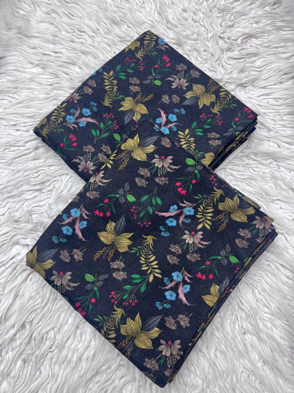 2Pc Karandi Allover Unstitched Suit VOL-922