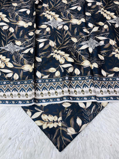 3Pc Crystal Linen Allover Suit Vol-0121