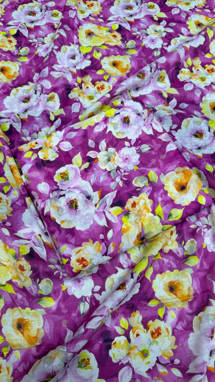2Pc Lawn Unstitched Suit #8397