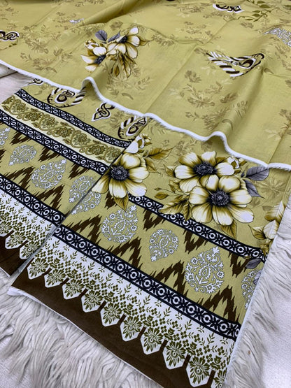 2Pc Lawn Kameez & Dupatta Vol-3205