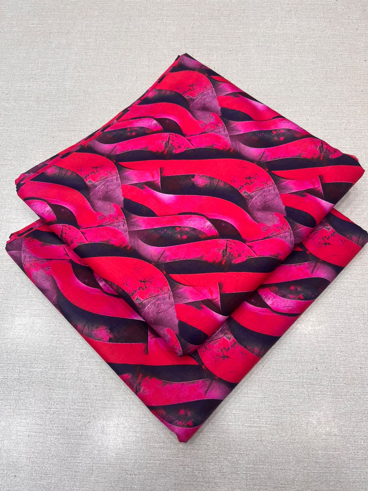 2Pc Staple Same Printed Unstitched Suit 6233