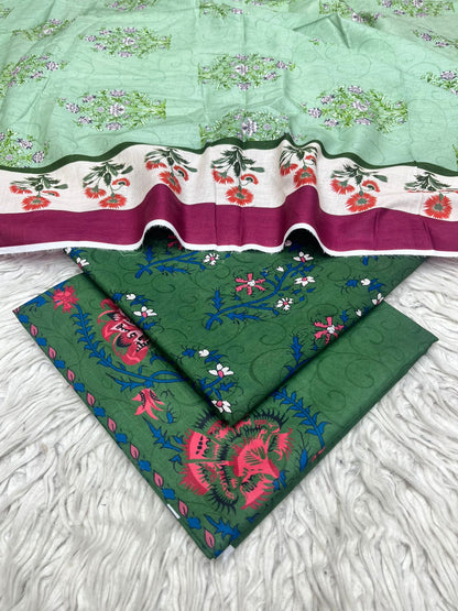 3 Peice Supima Lawn Suit Vol-698