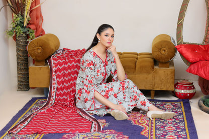 3Pc Supima Lawn Suit  - #41056