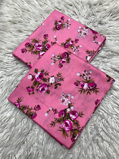 2Pc Famous Lawn Unstitched Suit  477