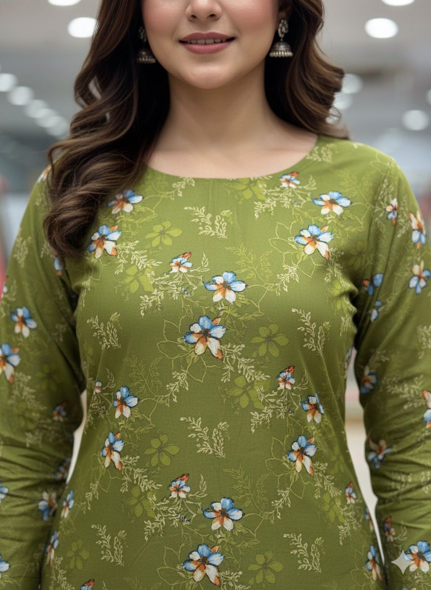 2Piece Taweera Cotton Allover Suit D-40817