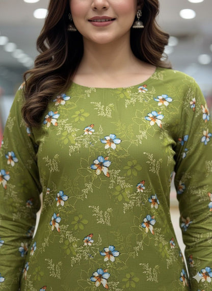 2Piece Taweera Cotton Allover Suit D-40817