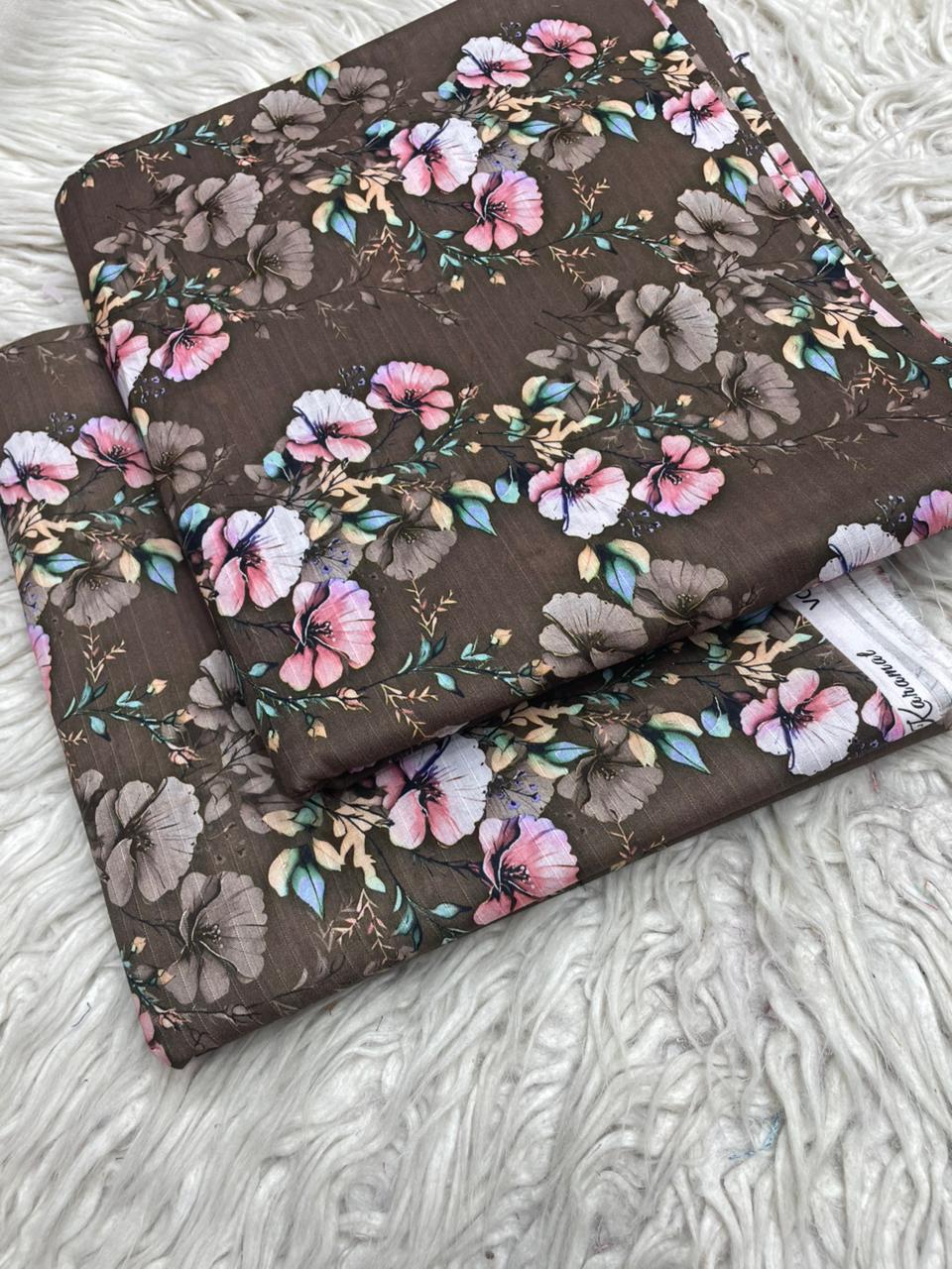 2Pc Lawn Bana Dora Digital Printed Suit Vol-21C