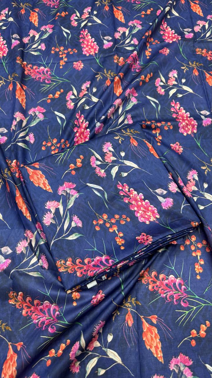 2Pc Lawn Allover Unstitched Suit #36153