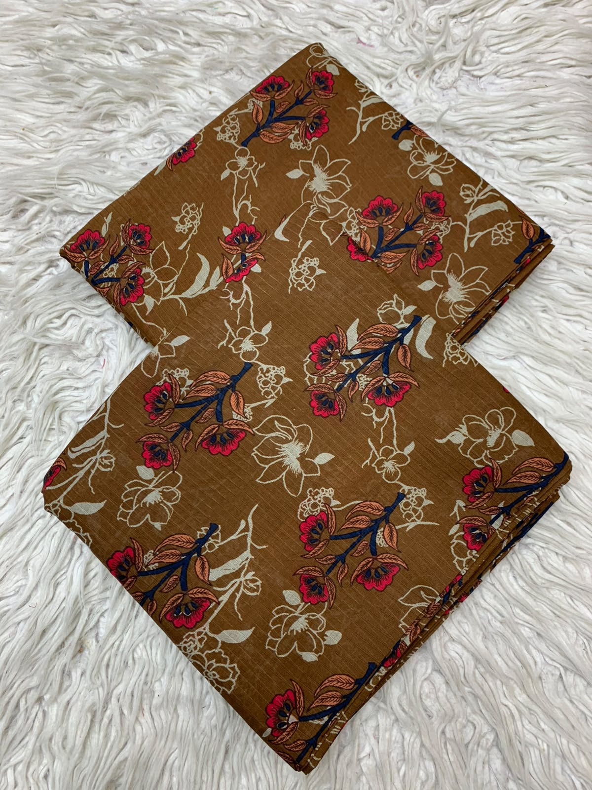 2Pc Bana Dora Print Lawn Suit Vol-535