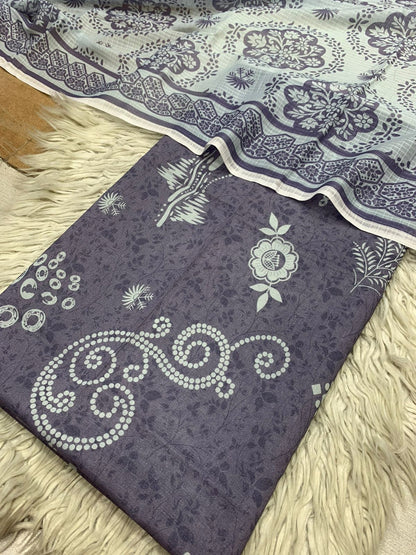 2Pc Chamki Lawn Kameez & Duppata Lawn Digital Printed Suit Vol-3224