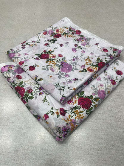 2Pc Gul Ahmad Lawn Allover Unstitched Suit 0226