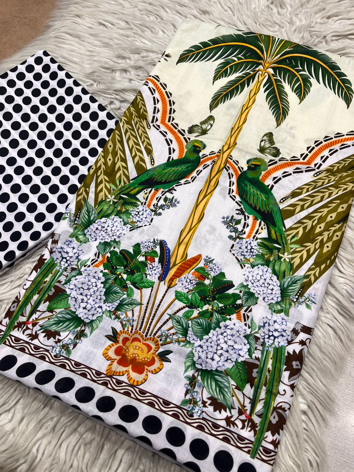 2Pc Supima Lawn Kameez & Trouser Printed Suit  Vol-02