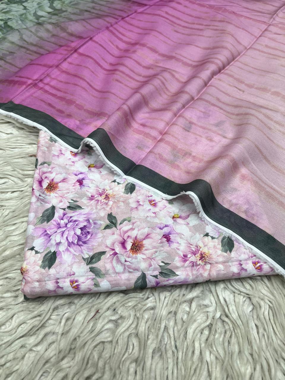 3Pc Supima Lawn Suit Vol-0011