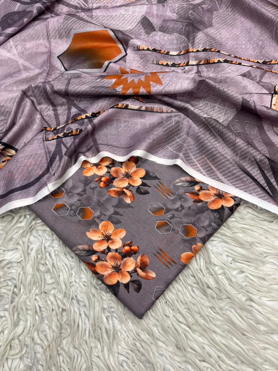 3Pc Same Digital Printed Lawn Suit 15