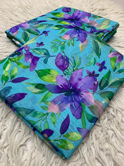 2Pc Bana Dora Print Lawn Suit Vol-495