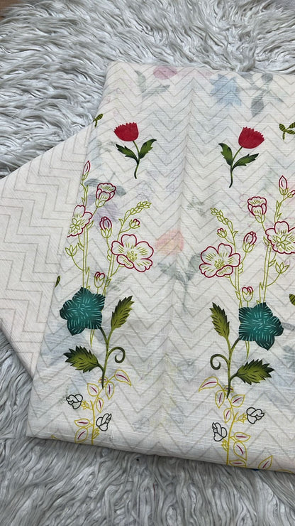 2Pc Lawn Bana Dora Kameez & Trouser Suit Vol-3167  COCO (prints) by Zara Shahjahan