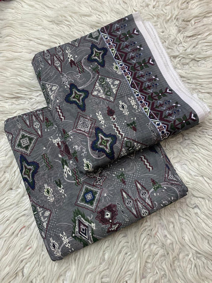 SAPPHIRE 2Pc Lawn Bana Dora Unstitched Suit Vol-0127