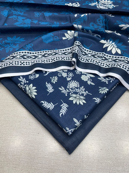 3Pc Slub Khaddar Unstitched Suit 25