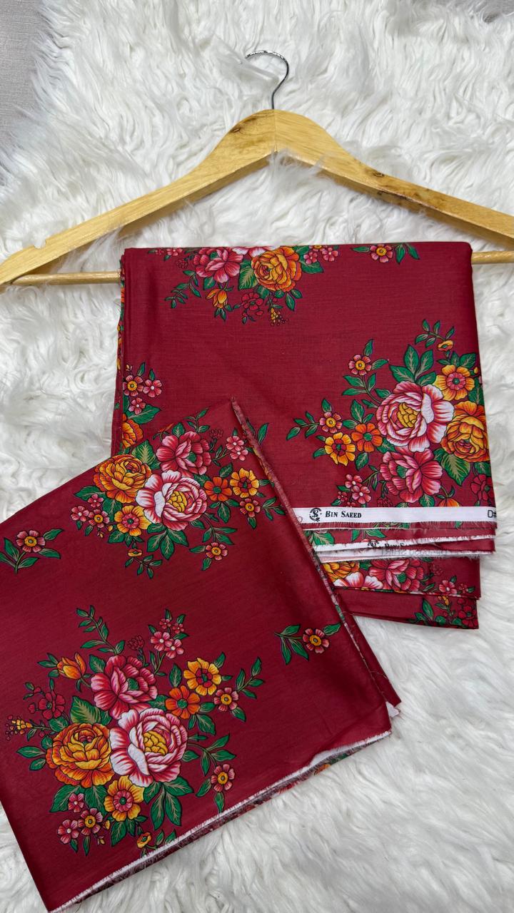 2Pc Lawn Allover Suit #40050