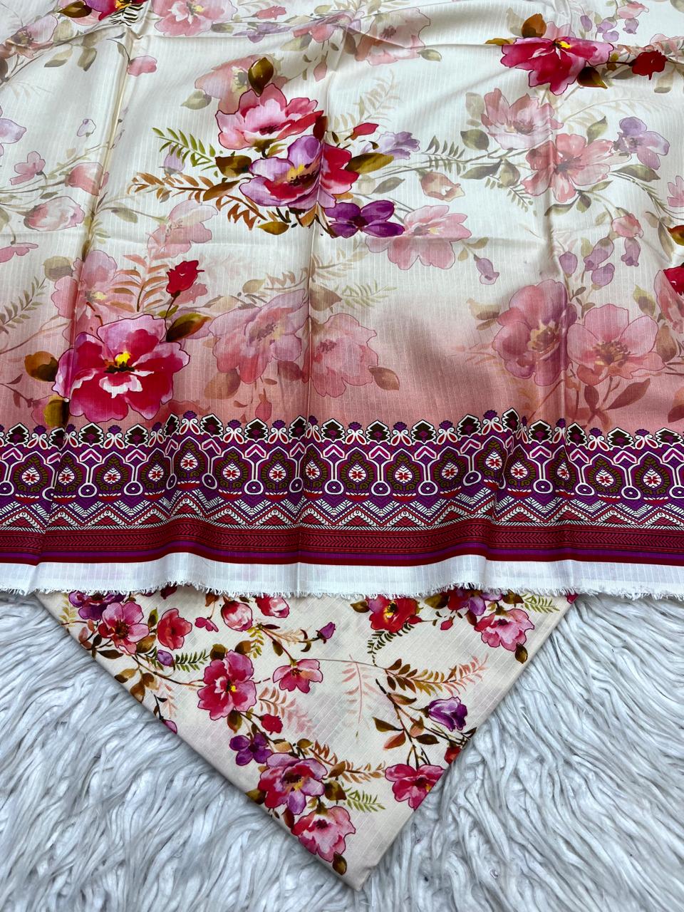 2Pc Bana Dora Kameez & Duppata Suit  Vol-0069