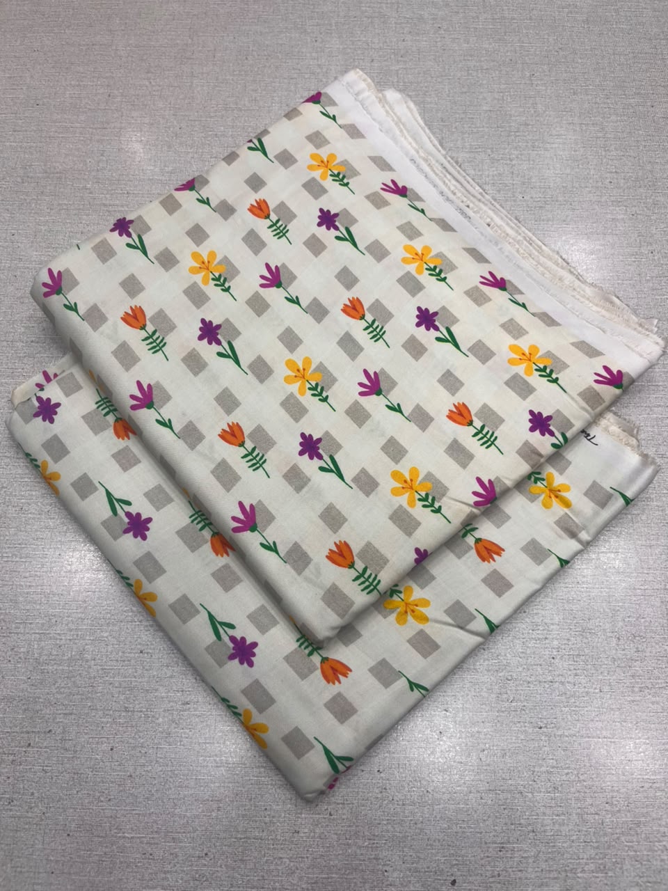 2Pc Staple Same Printed Unstitched Suit 296