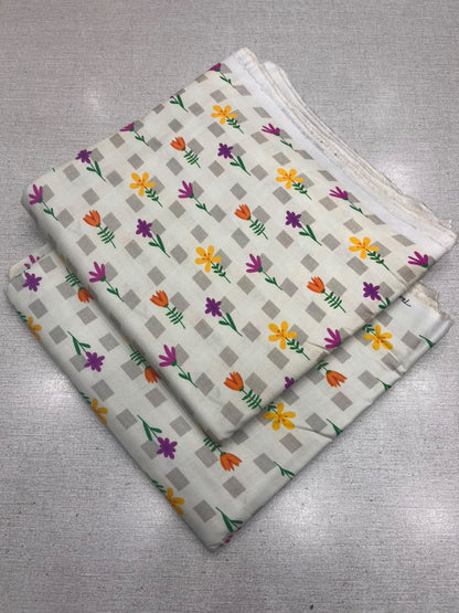 2Pc Staple Same Printed Unstitched Suit 296