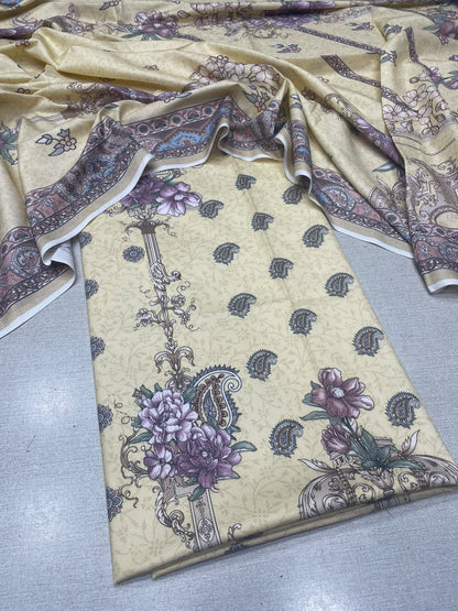 2Pc Dhanak Kameez & Dupatta Unstitched Suit 74