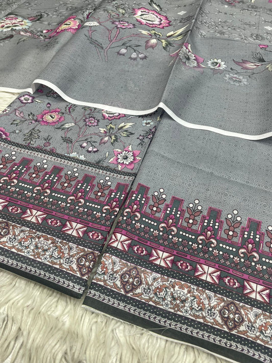 2Pc  Civic Lawn Kameez & Dupatta Vol-3126