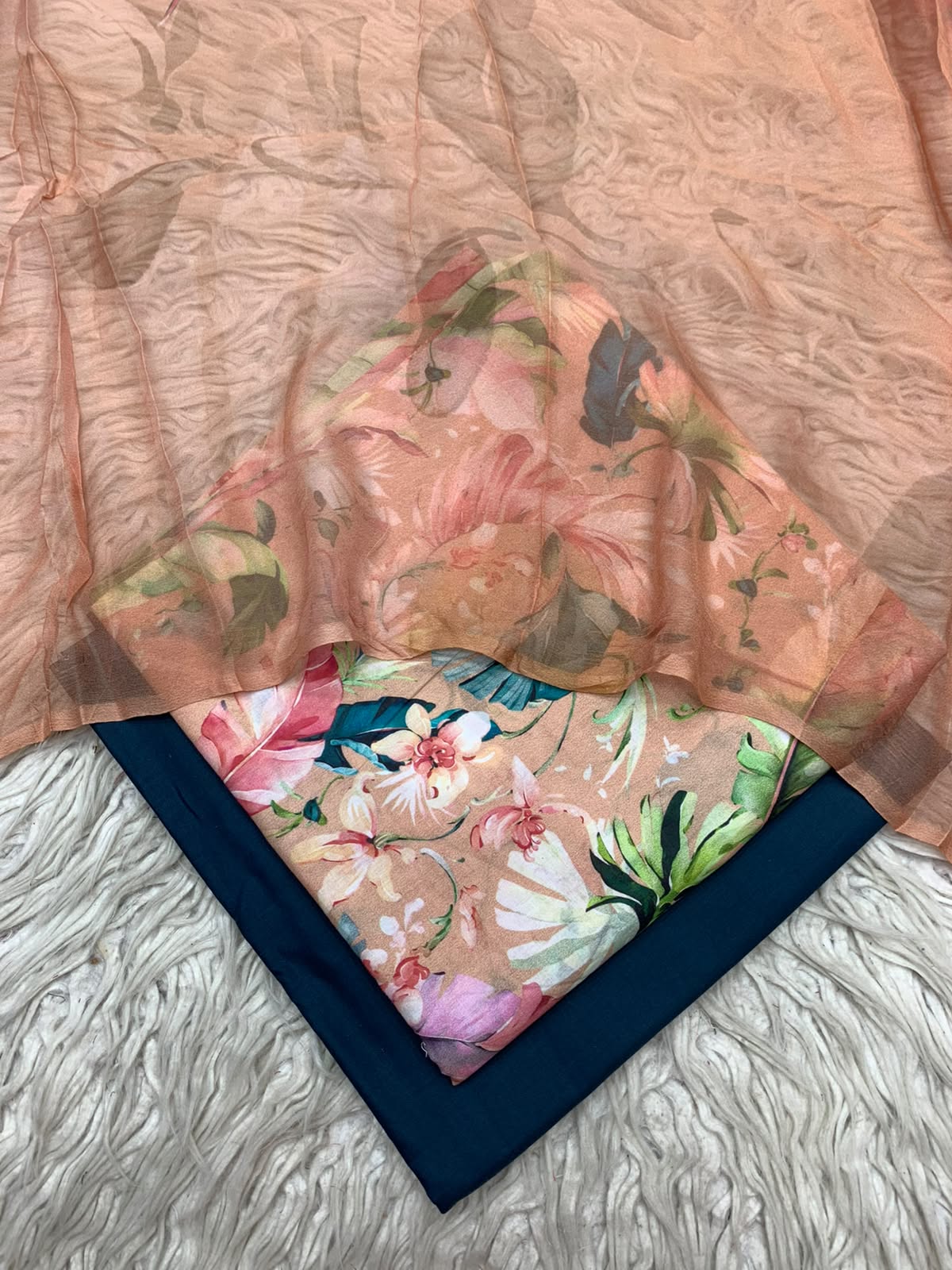 90x88 3Pc Premium Lawn Suit 0020