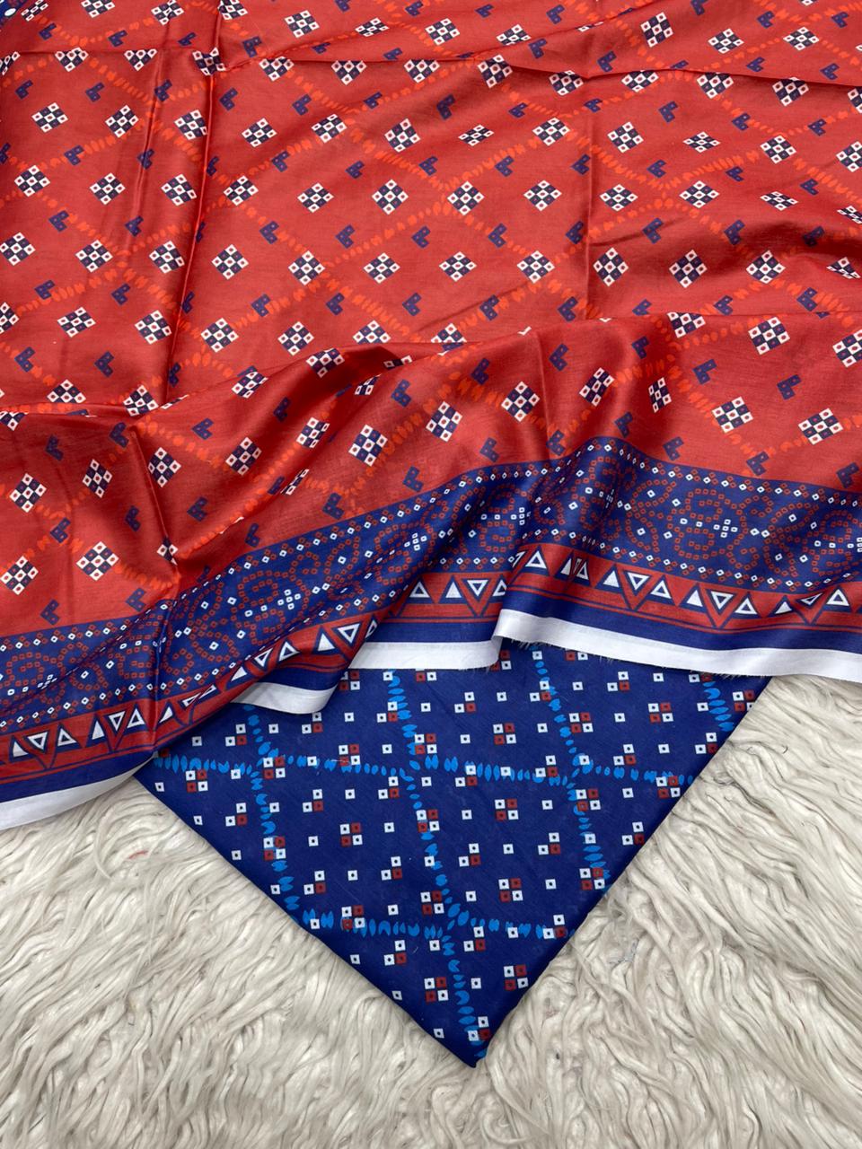 2Pc Lawn Kameez & Dupatta Vol-3208