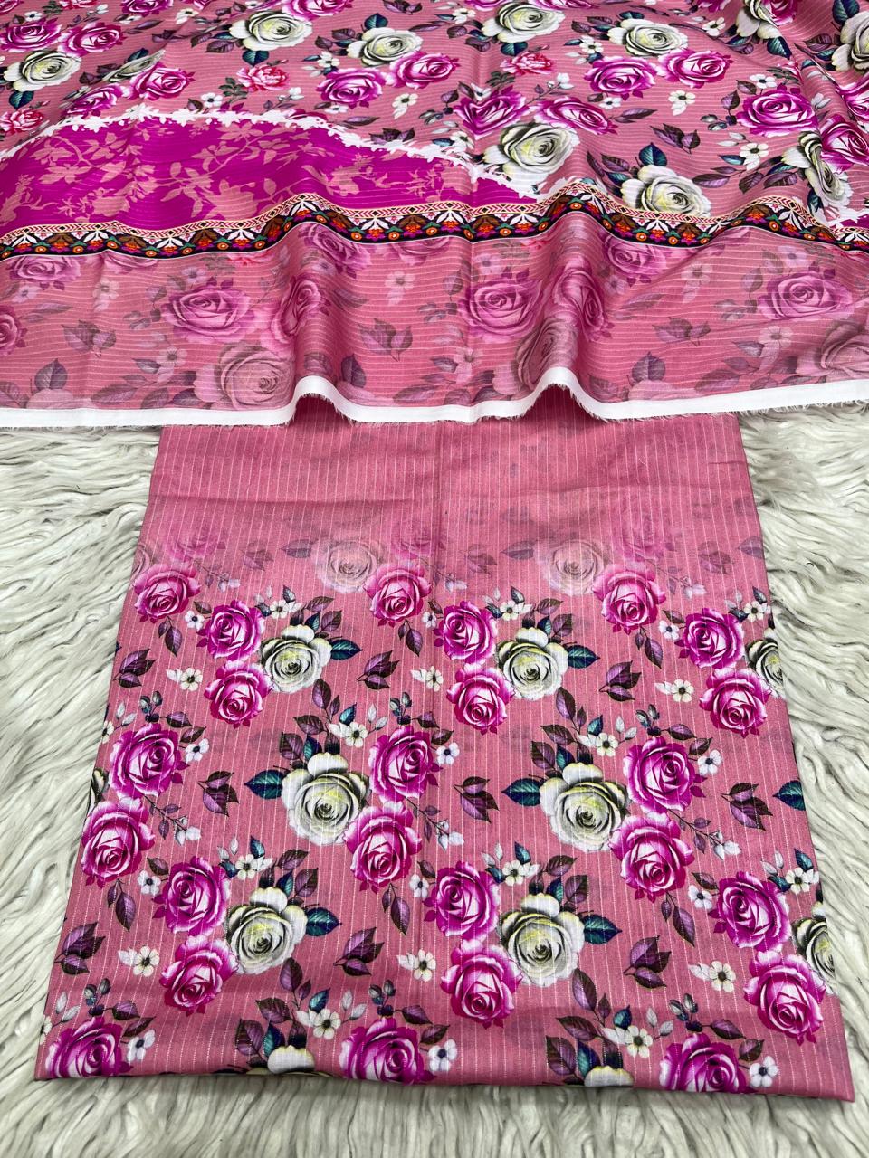2Pc Sapphire Lawn Bana Dora Kameez & Printed Lawn Duppata Vol-3204