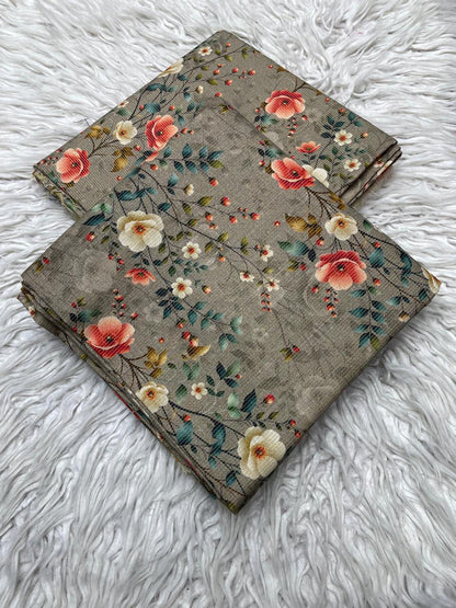 2Pc Chamki Khaddar Unstitched Suit Vol-0136