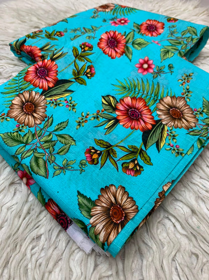 2Pc Bana Dora Print Lawn Suit Vol-535