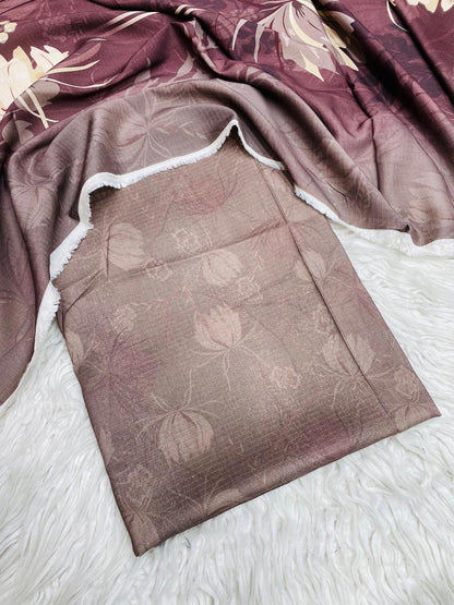 2 PC LINEN BANA DORA AL KARAM KAMEEZ & DUPATTA VOL-3169