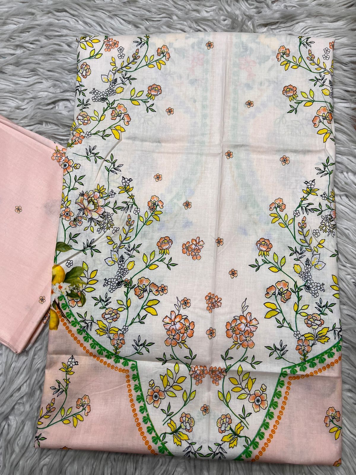 2Pc Supima Lawn Kameez & Trouser Printed Suit  Vol-02