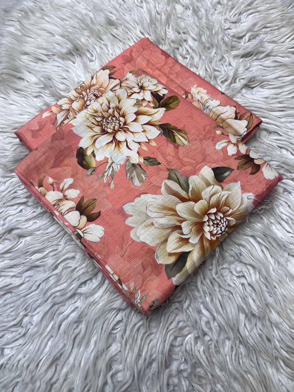 2Pc Slub Khaddar Allover Suit Vol-0086