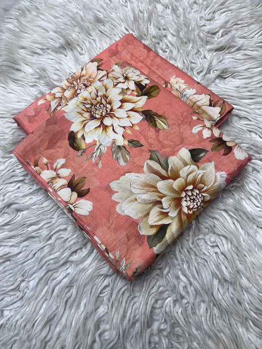 2Pc Slub Khaddar Allover Suit Vol-0086