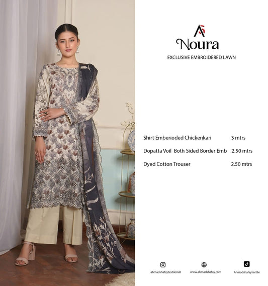 NOURA  EXCLUSIVE EMBROIDERED LAWN  VOL-0106