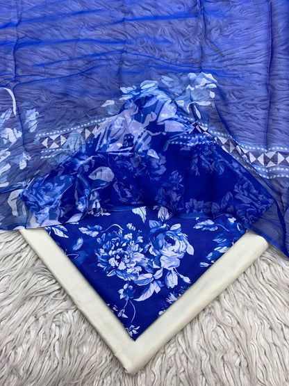 90x88 3Pc Premium Lawn Suit Vol-0020