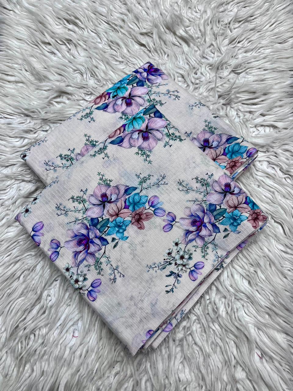 2Pc Sapphire Lawn Bana Dora Allover Unstitched Suit Vol-02