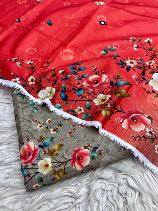 3Pc Crystal Khaddar Allover Digital Printed Vol-0131