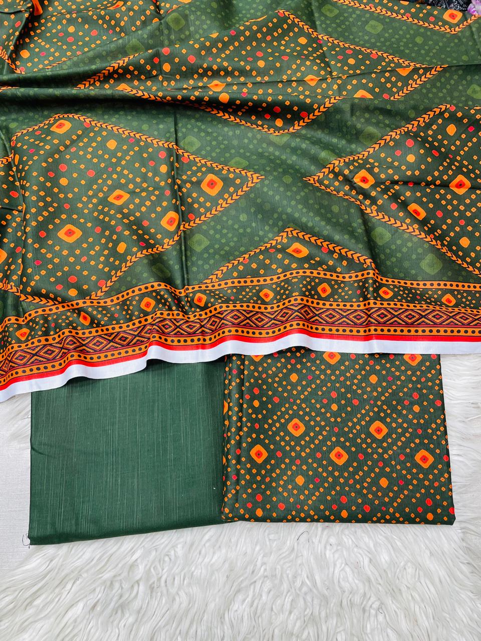 3 PC Slub Khaddar Suit Vol-0103