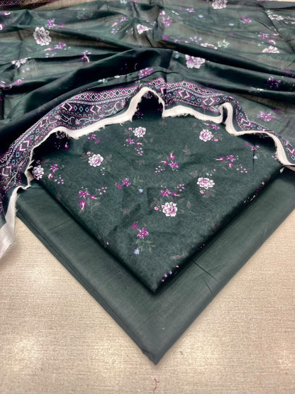 3Pc Lawn Digital Printed Unstitched Suit 15
