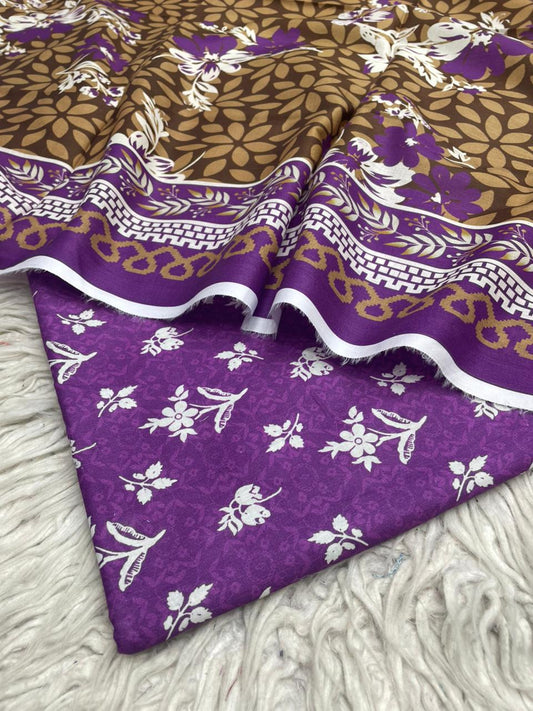 2Pc Lawn Kameez & Duppata Printed Suit  Vol-3209