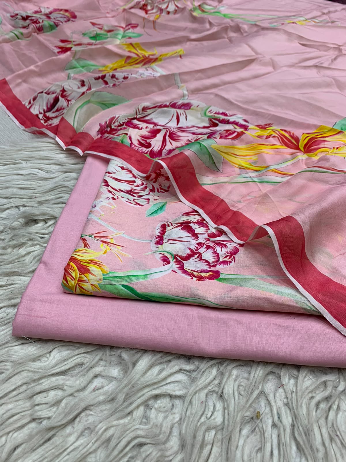 90x88 3Pc Premium Lawn Suit Vol-005
