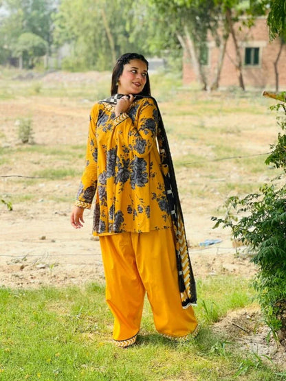 3Pc Supima Lawn Suit  - #41064