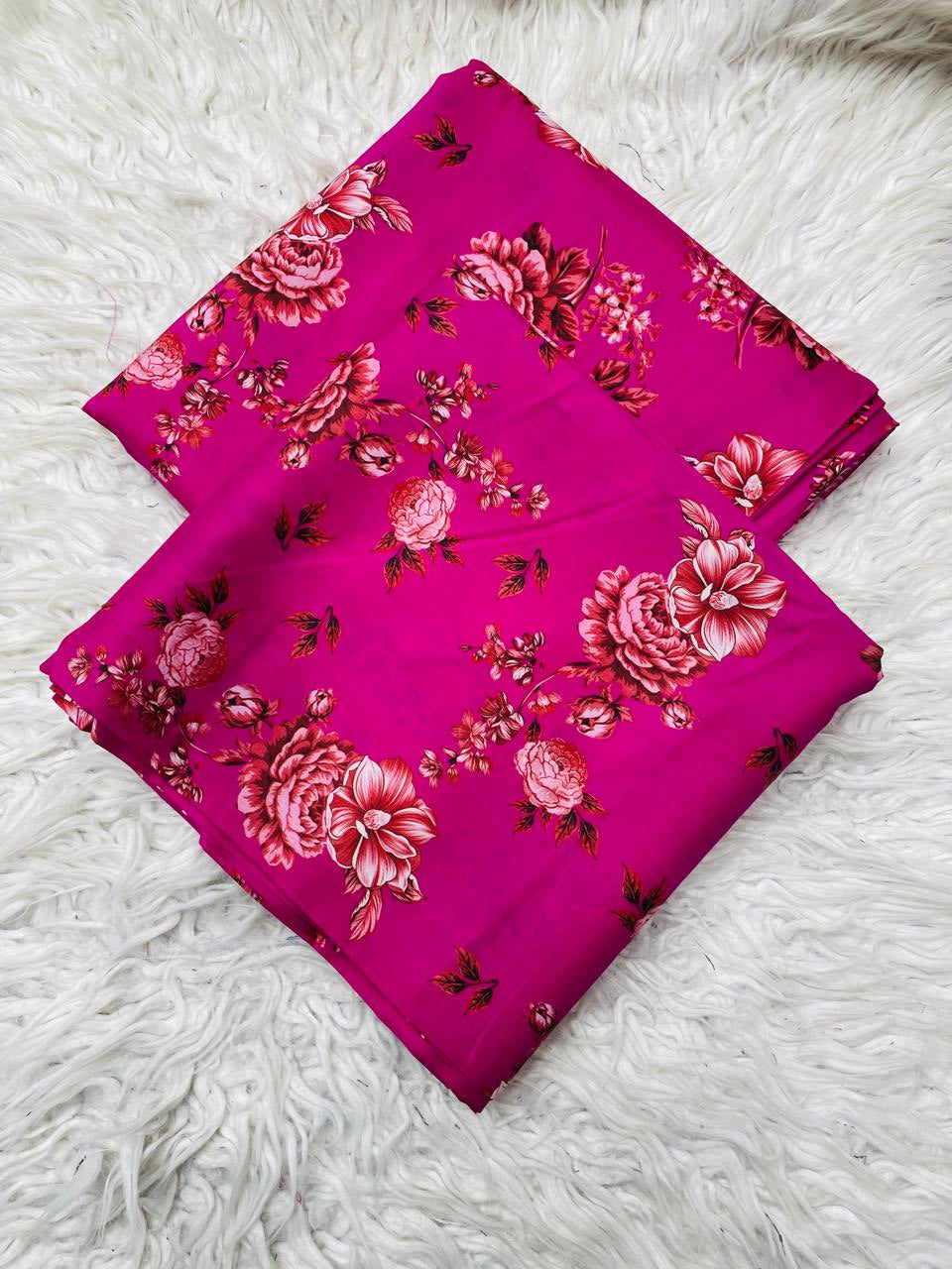 2 PC VISCOSE ALLOVER UNSTITCHED SUIT D-43496