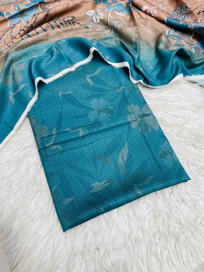 2 PC LINEN BANA DORA AL KARAM KAMEEZ & DUPATTA VOL-3169