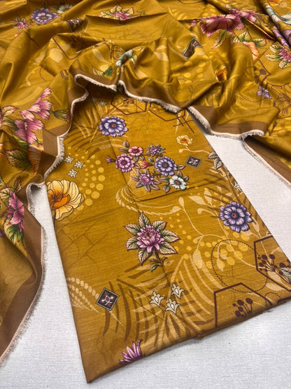 2Pc Dhanak Kameez & Dupatta Unstitched Suit 76