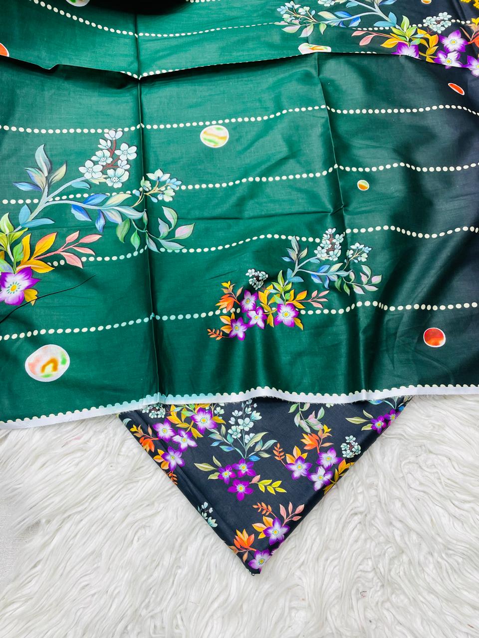 3 PC Lawn Digital Printed Unstitched Suit D#29991